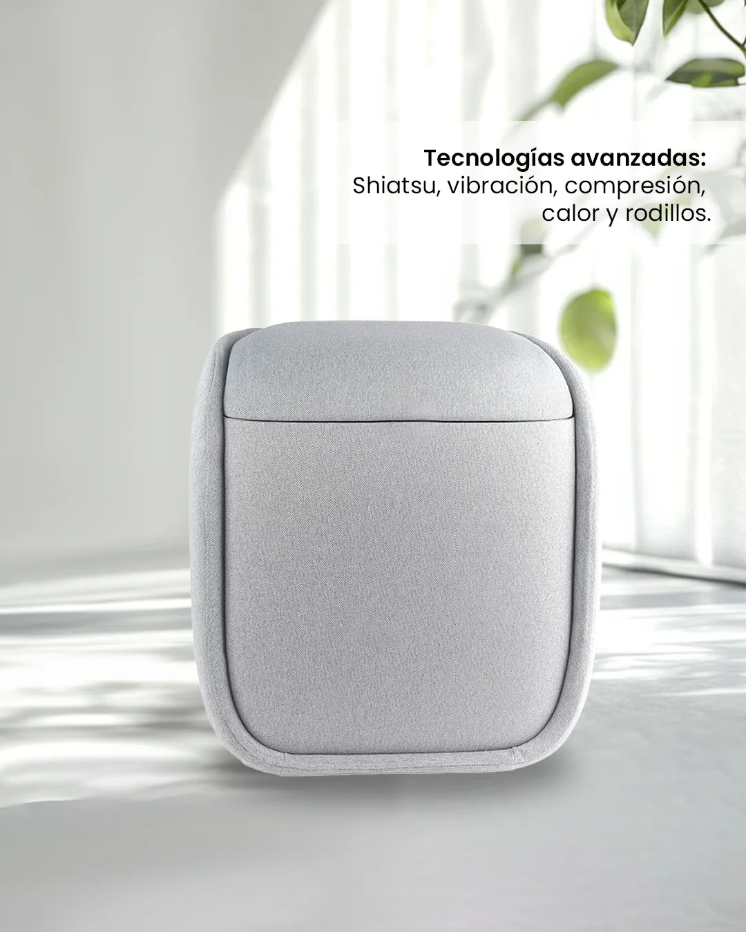 Masajeador Ottoman Harmony Gris - Smart Bamboo