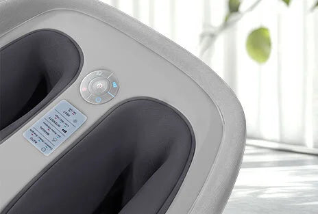 Relajación personalizada con 3 modos de masaje en Masajeador Ottoman Harmony Gris