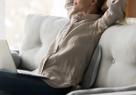 Tapa Inalámbrica y Portátil en Masajeador Ottoman Harmony Gris