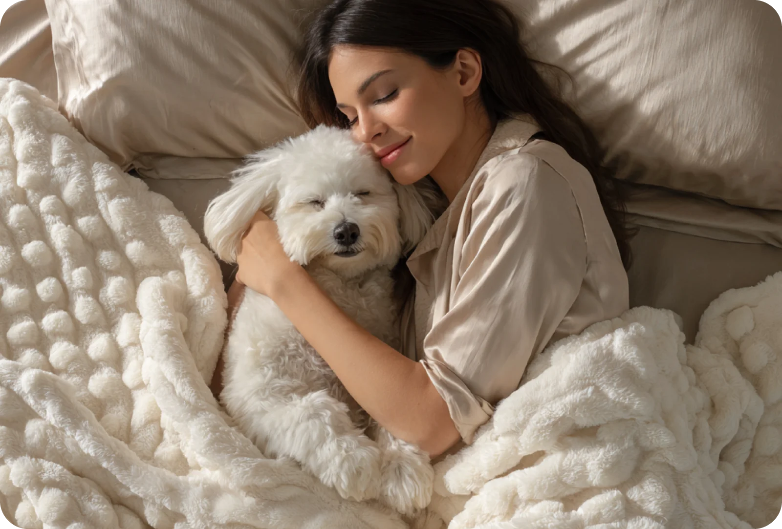 Materiales que inspiran confianza en Bubble Hug Blanket