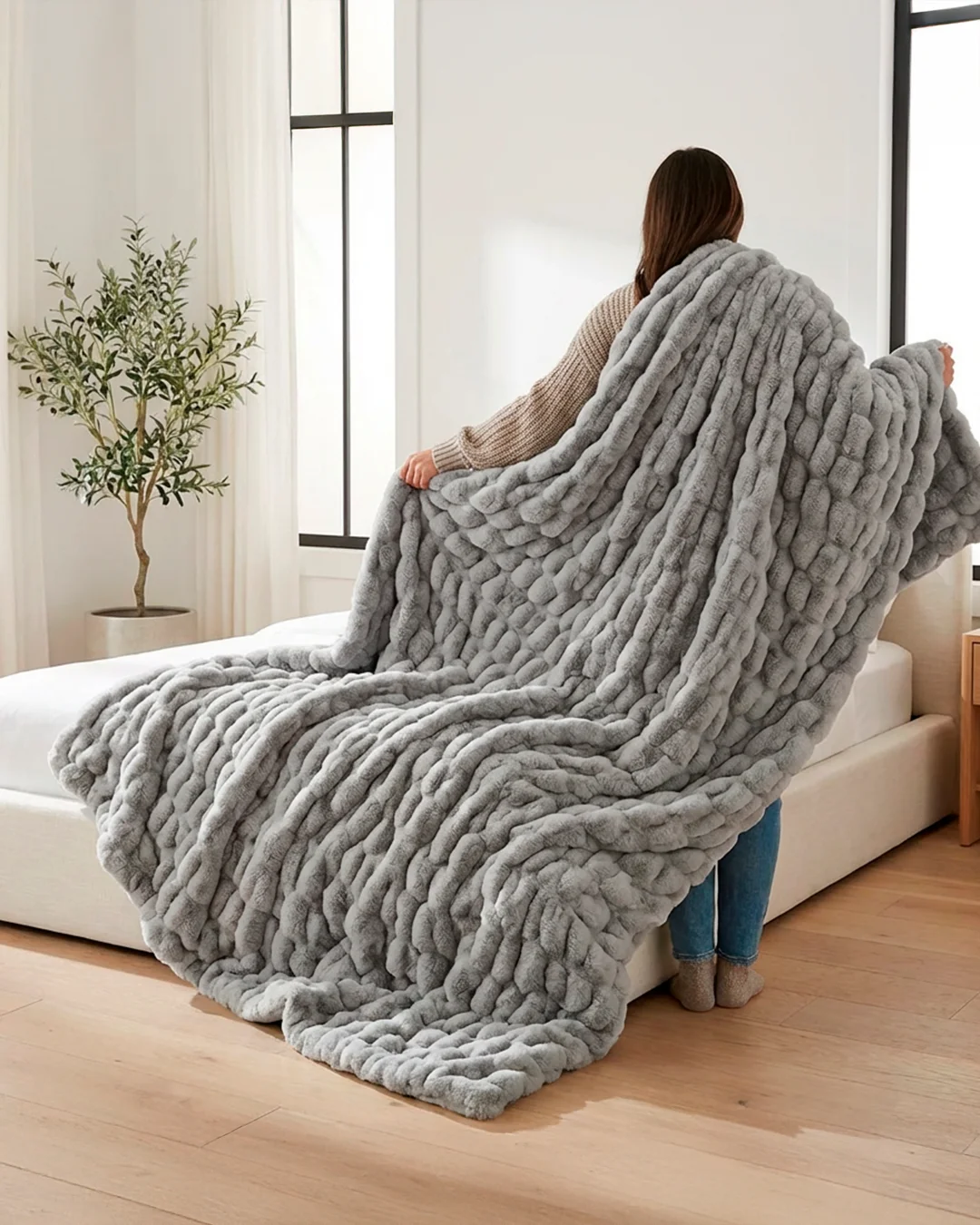Bubble Hug Blanket - Smart Bamboo 