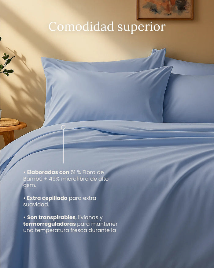 Juego de Sábanas Blend - Smart Bamboo 