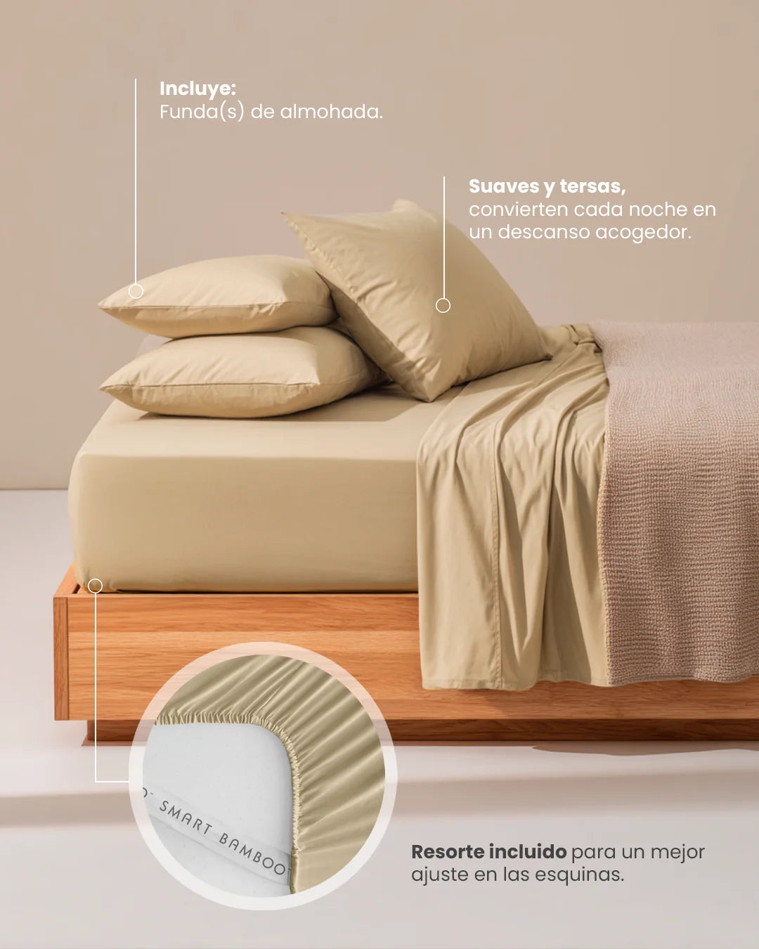 Juego de Sábanas Supreme - Smart Bamboo 