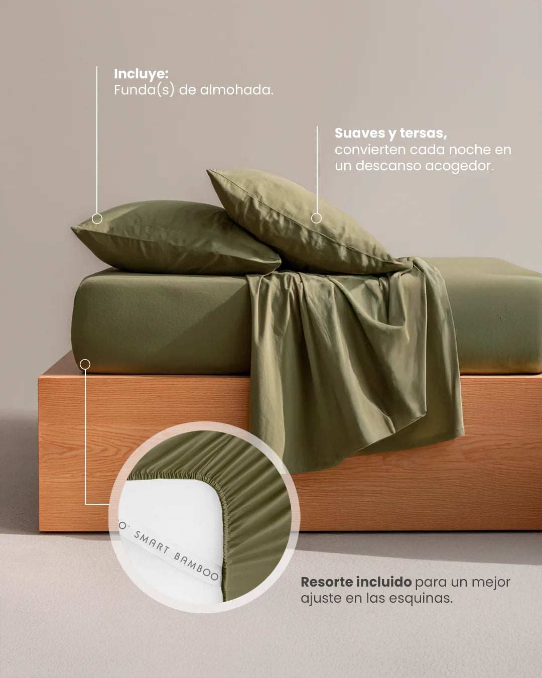 Juego de Sábanas Supreme - Smart Bamboo 