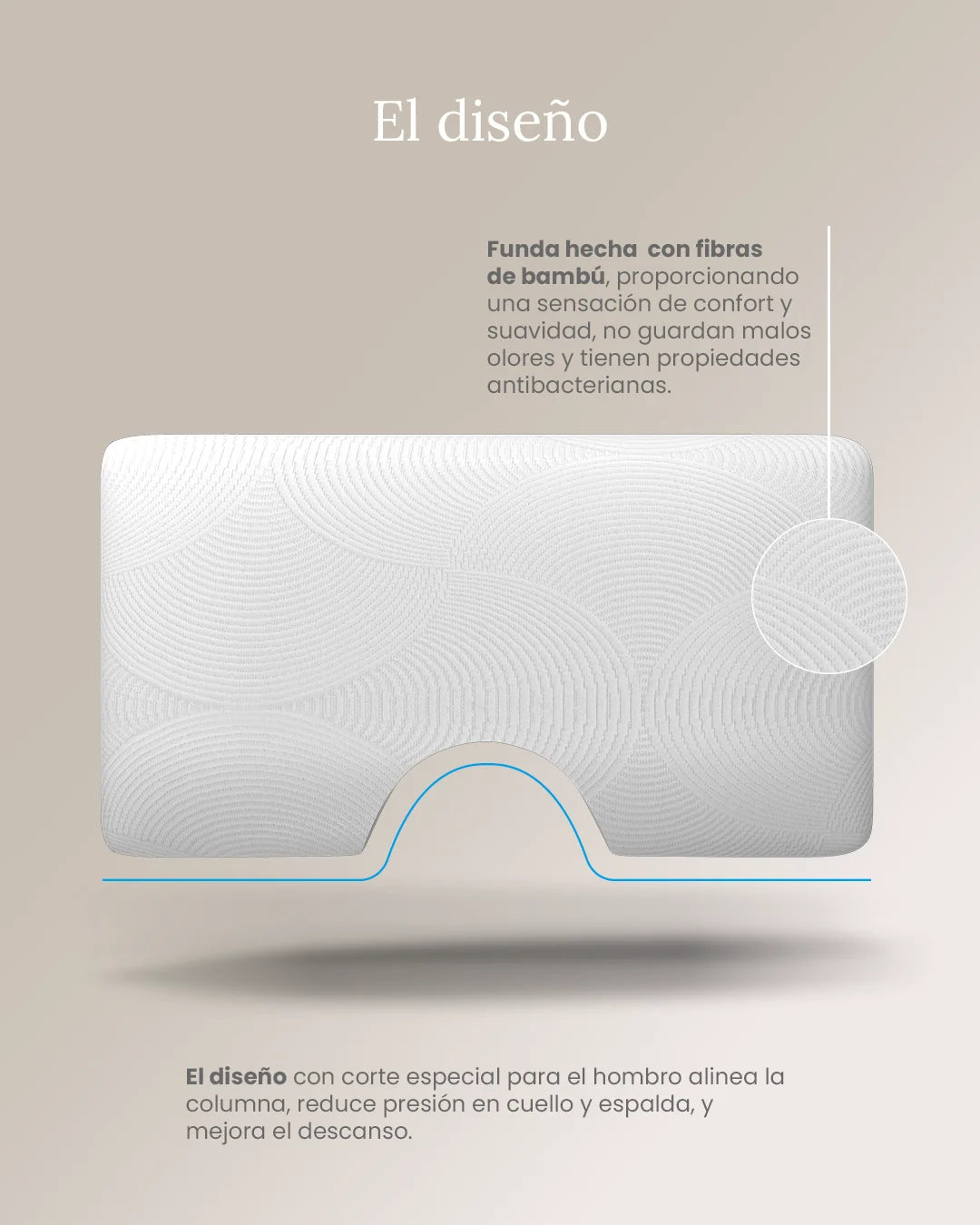 Almohada Cervical de Lavanda - Smart Bamboo 