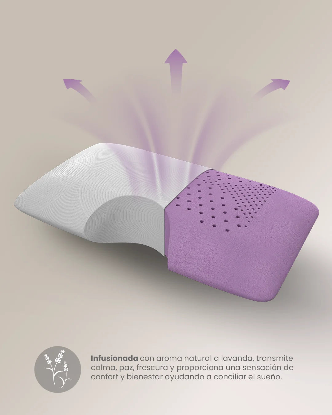 Almohada Cervical de Lavanda - Smart Bamboo 