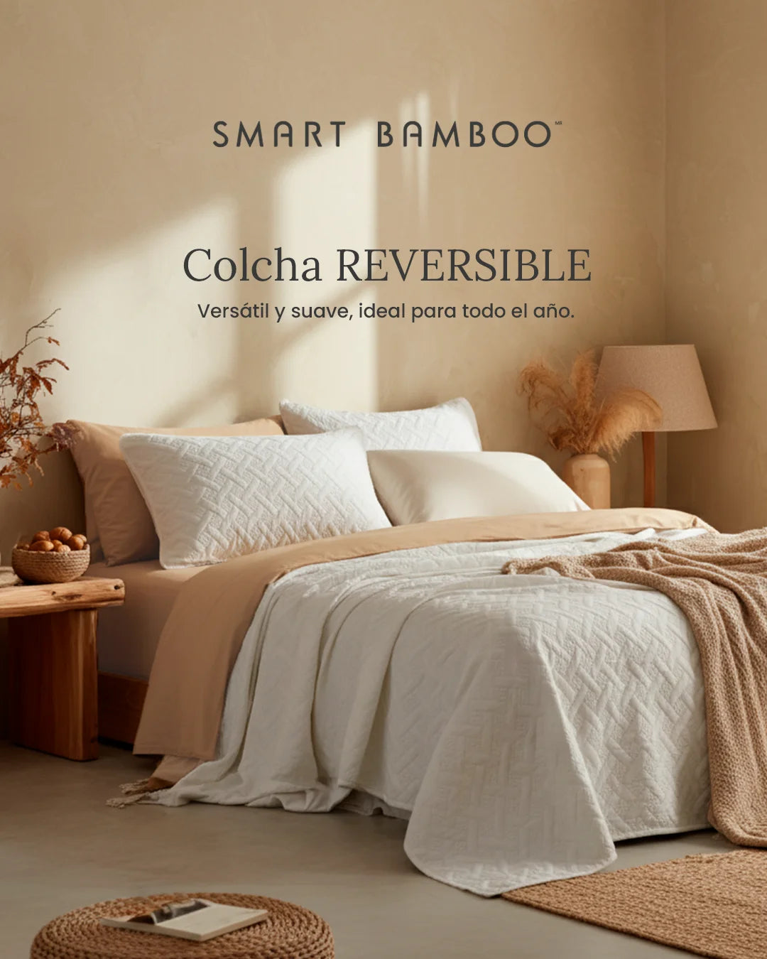 Colcha Reversible - Smart Bamboo 