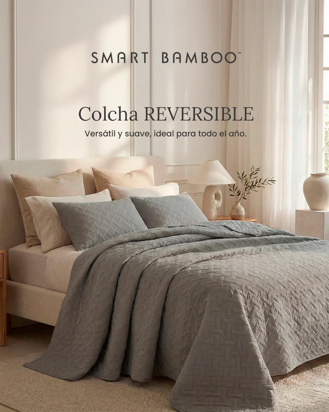 Colcha Reversible - Smart Bamboo 
