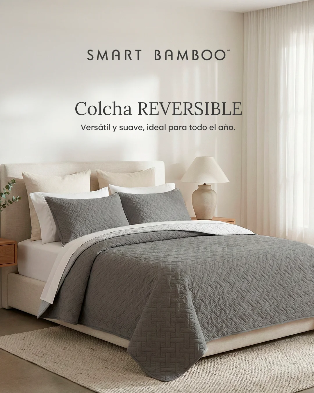 Colcha Reversible - Smart Bamboo 