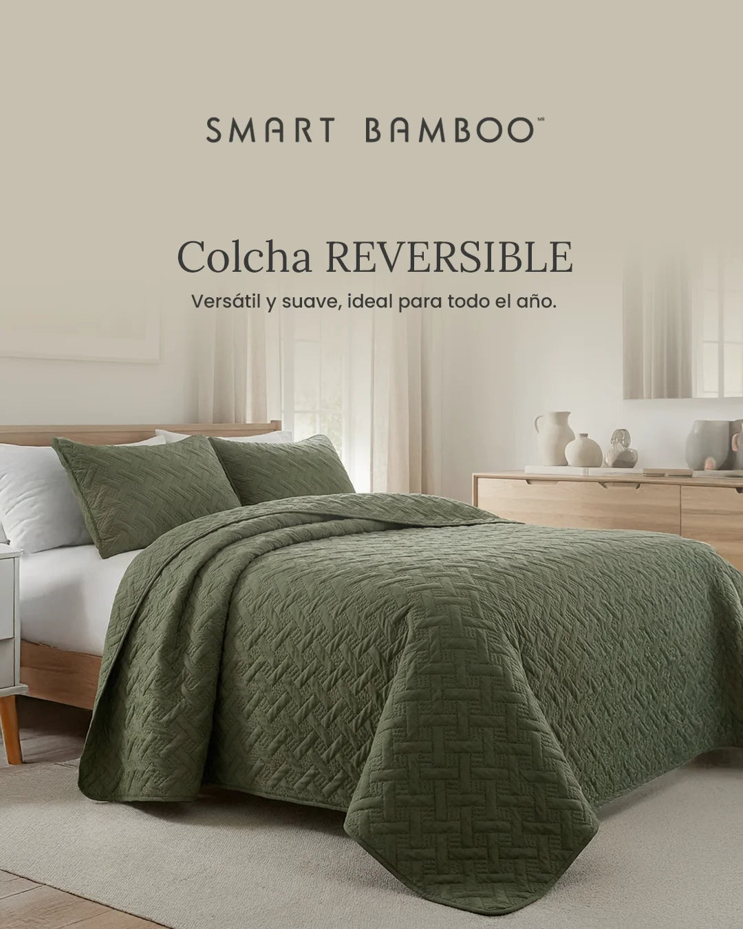 Colcha Reversible - Smart Bamboo 